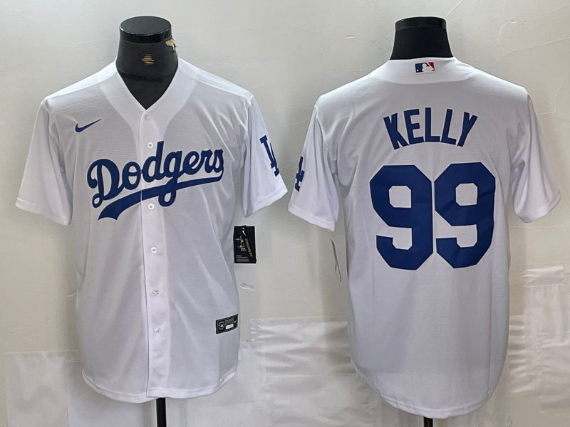 Men Los Angeles Dodgers 99 Kelly White Nike Game MLB Jersey style 5